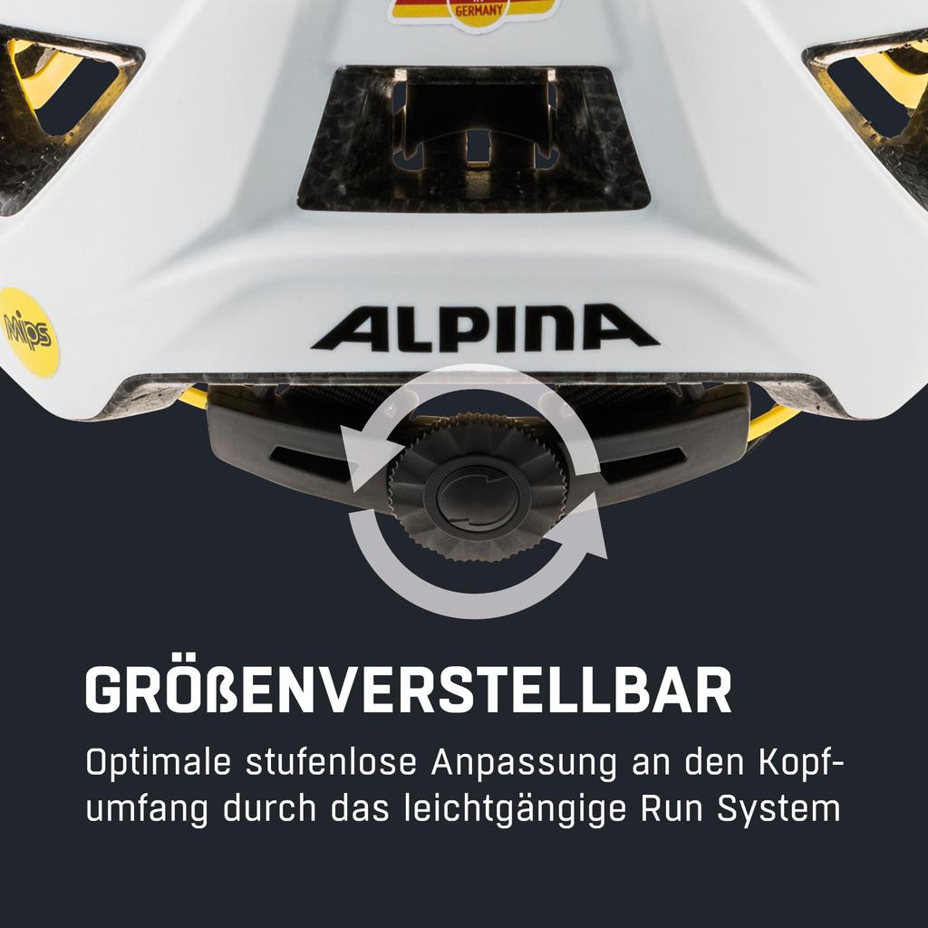 ALPINA MIPS Bicycle Adjustable CE Made In DELFT MIPS Cm Helmet, Size, Certified, Germany, / 55-59