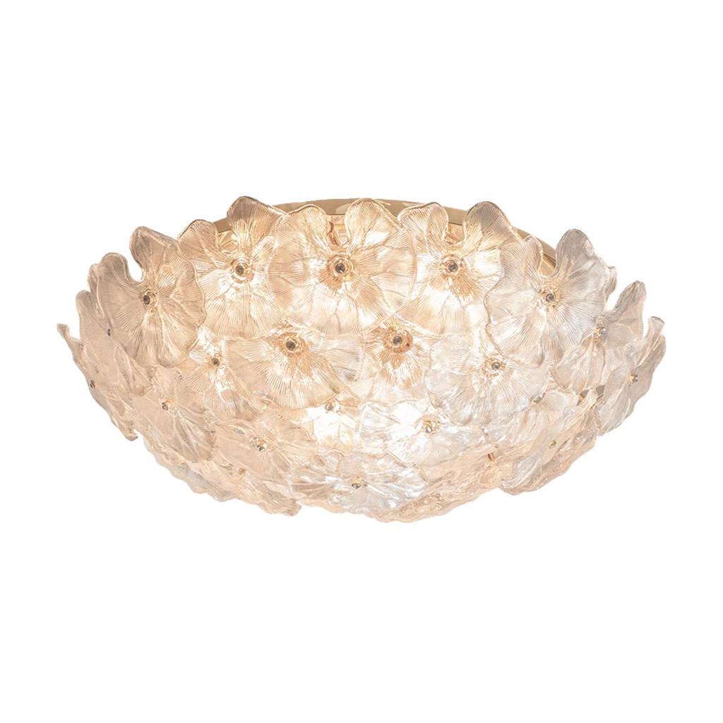 Главная спальня лампа полный спектр лист лотоса стеклянный дизайнерский стиль интернет известный ресторан потолочный светильник