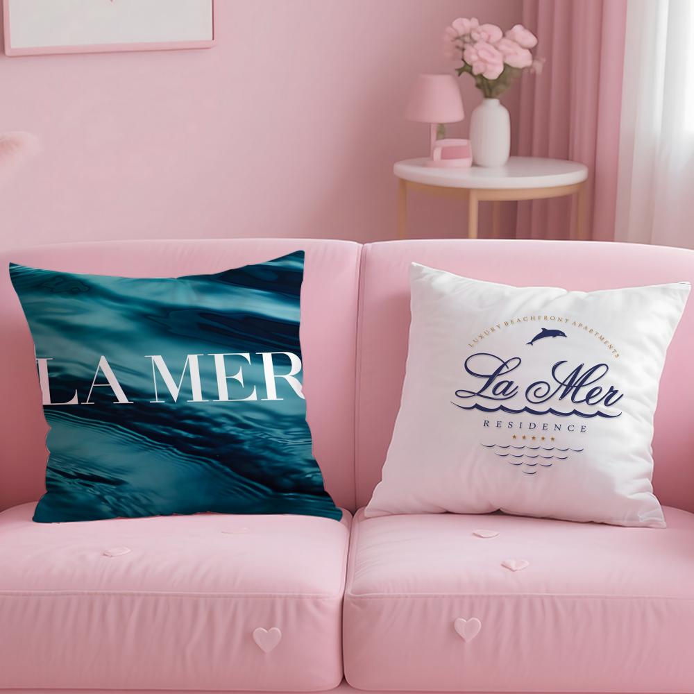 L-La M-Mer Cushion Cover Comfortable Reversible Pillow Cover Ideal for Car Sofa Bedroom & Beyond