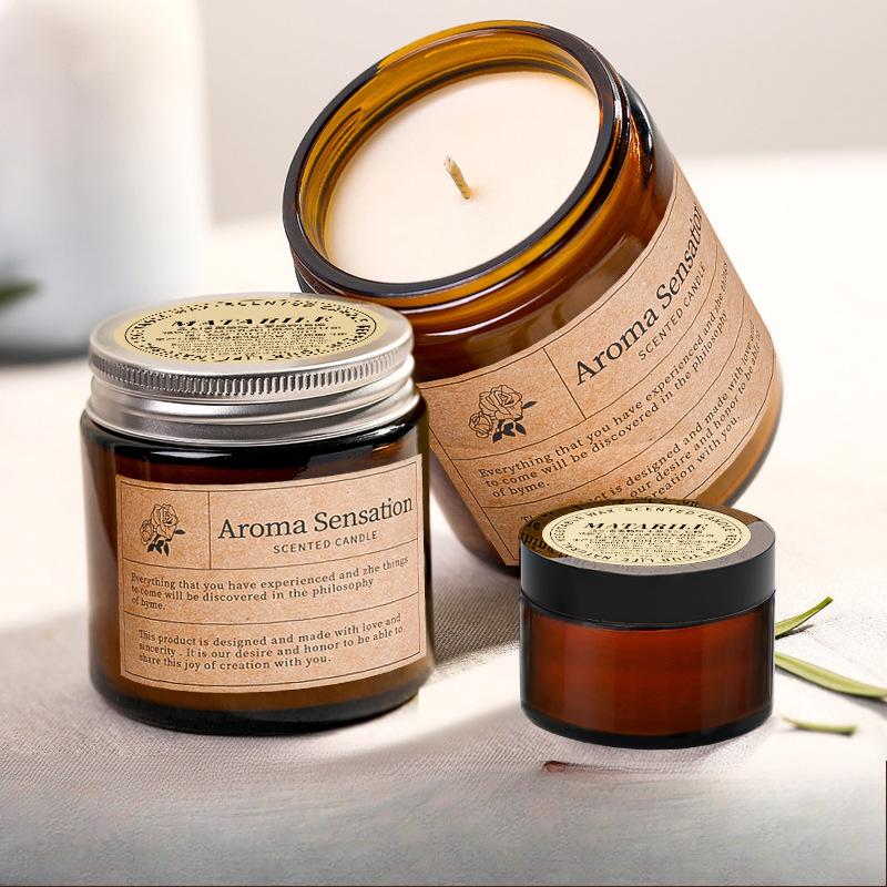 Scented Candles Provide A Long-lasting Aroma To Aid Sleep. Romantic Bedroom Light Essential Oil Scented Ornaments