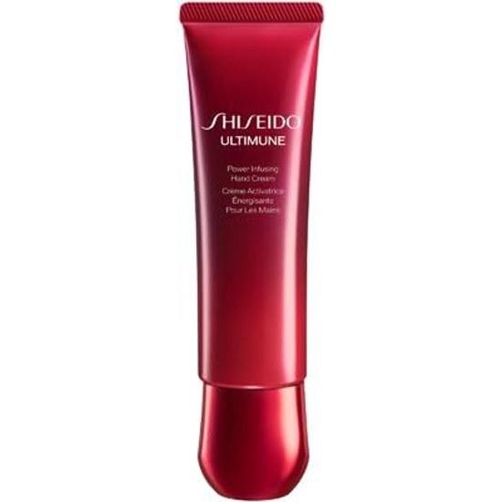 SHISEIDO Ultimune Power Rising Hand Cream 50g Care Creamy Texture Green Floral Scent Moisturizing