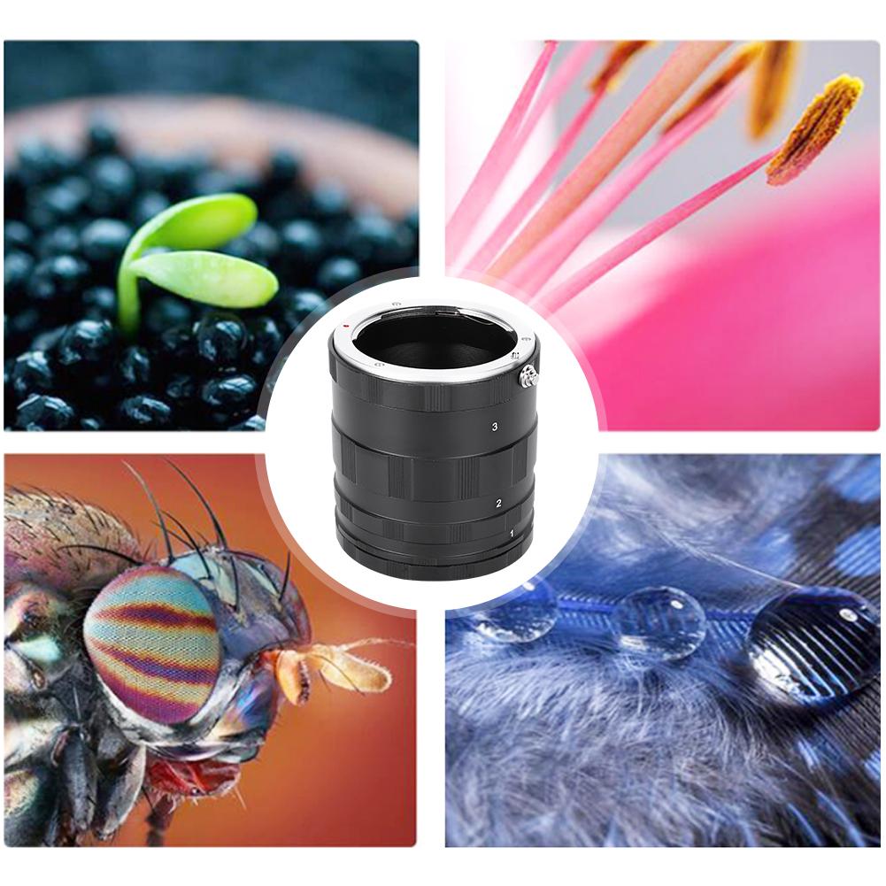 Профессиональный металлический черный макроадаптер-удлинитель для макросъемки, кольцо для макрообъектива для беззеркальной камеры Sony E-mount