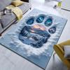 Bear Paw Print Creative Pattern Carpet for Bedroom Living Room Bedside Sofa Floor Mat Modern Home Decor Area Rug Machine Wash