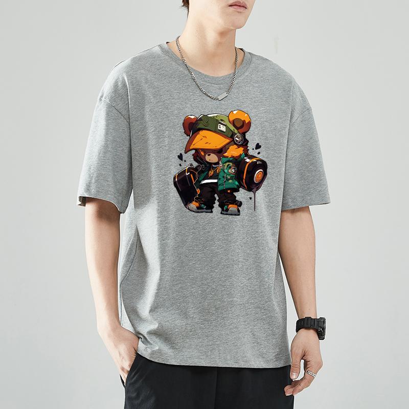 Hiphop Bears Patch For Clothes Iron On Fabric Stickers Washable New Heat Transfer Garment Accessory Diy Heat Transfer