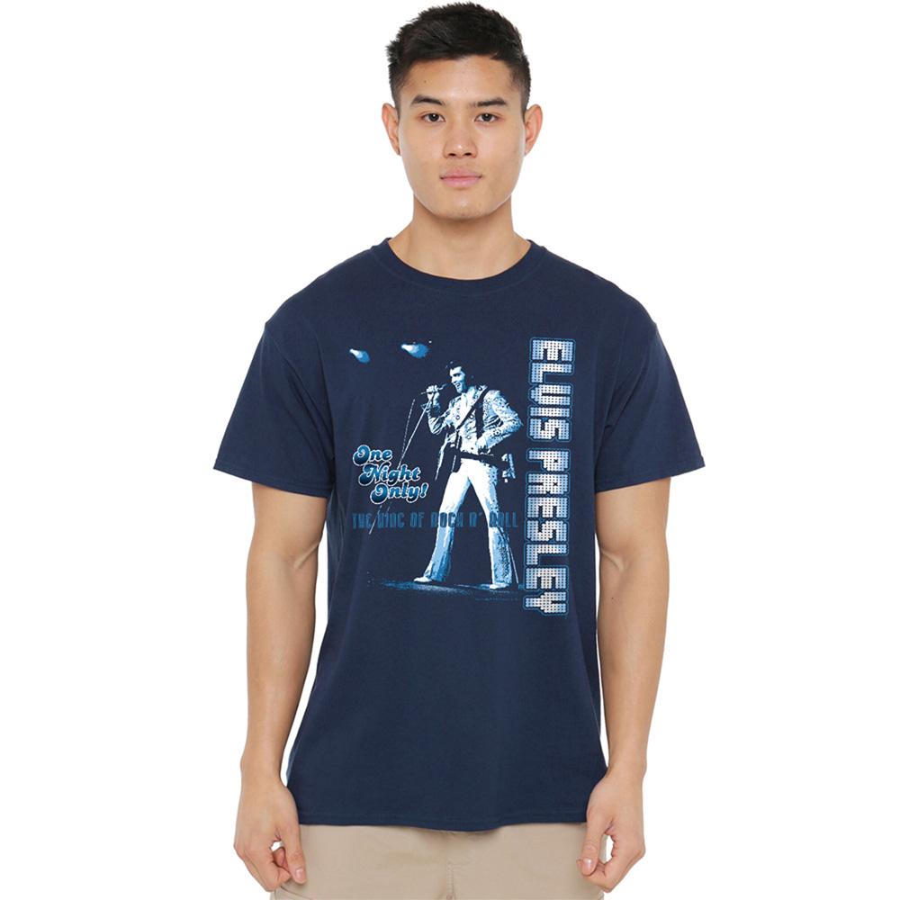 Elvis Presley Unisex Adult One Night Only T-Shirt