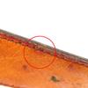 Очень хороший ремень HERMES с пряжкой в виде логотипа H, кожа страуса, коричневый, страус, женский, б/у