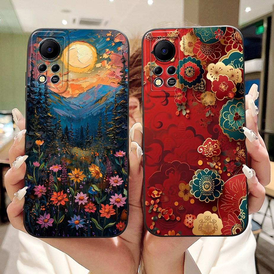Чехол для Infinix Hot 11s NFC Новый Модный Конфетный Расписной Чехол Силиконовый Чехол Для Infinix Hot 11S X6812 X6812B Hot11s NFC Мягкие Чехлы