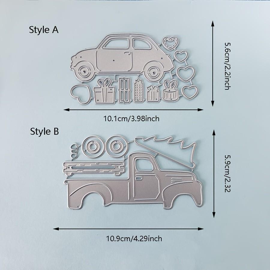 Рождественская машина Металлические режущие штампы Трафарет для DIY Скрапбукинга Фотоальбом Тиснение Бумажные карточки Поделки Вырубки