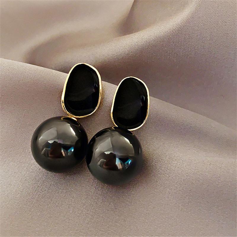 1 пара минималистичных жемчужных сережек для женщин, темпераментные серьги-гвоздики с цветком, украшения для вечеринки и свадьбы