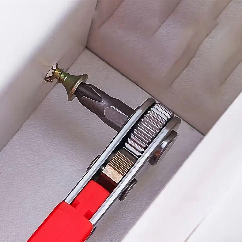 Right Angle Design Bidirectional Hand Tool 1/4 Hex Handle Torx Bit Driver Automotive Maintenance