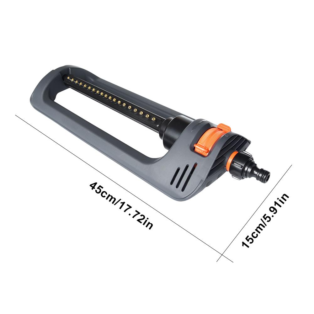 Oscillating Sprinkler 19 Hole Nozzles Water Sprayer For Yard Large Area Lawn Garden Irrigation System Outdoor Watering