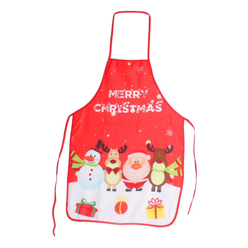 Santa Claus Apron Personality Novelty Ornament Kitchen Home Christmas Apron