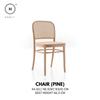 Homlly Natural Rattan Solid Wood Dining Chair