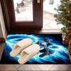 Eerie Frozen Phantom Area Rug Suitable for Indoor And Outdoor,Carpets for Kitchens, Homes, Offices, Living Rooms,Home Decor,Christmas Gift