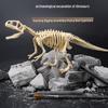 Игрушка для раскопок окаменелостей динозавра с светящимся ожерельем-самоцветом - DIY Слепой бокс для детей