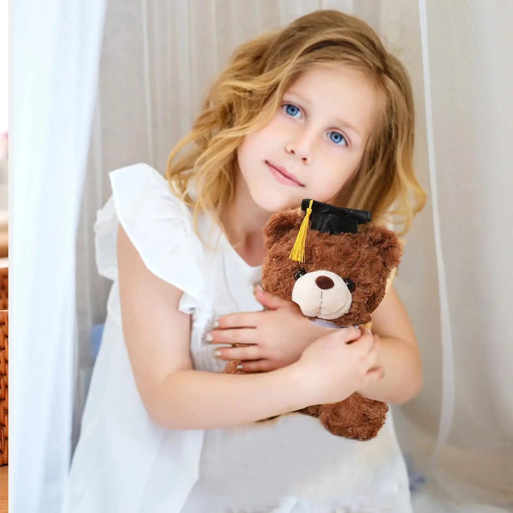 Кукла в одежде доктора, плюшевая игрушка, маленькая сидящая кукла-медведь, мягкие игрушки для мальчиков и девочек, подарки на выпускной для студентов