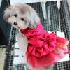 Pet Dog Puppy Bow Gauze Tutu Dress Skirt Cat Sequin Princess Clothes Apparel Comfortable