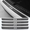 1pc Car Carbon Fiber Trunk Bumper Guard Anti Scratch Scuff Sticker for Peugeot 206 307 308 408 407 508 2008 5008 107