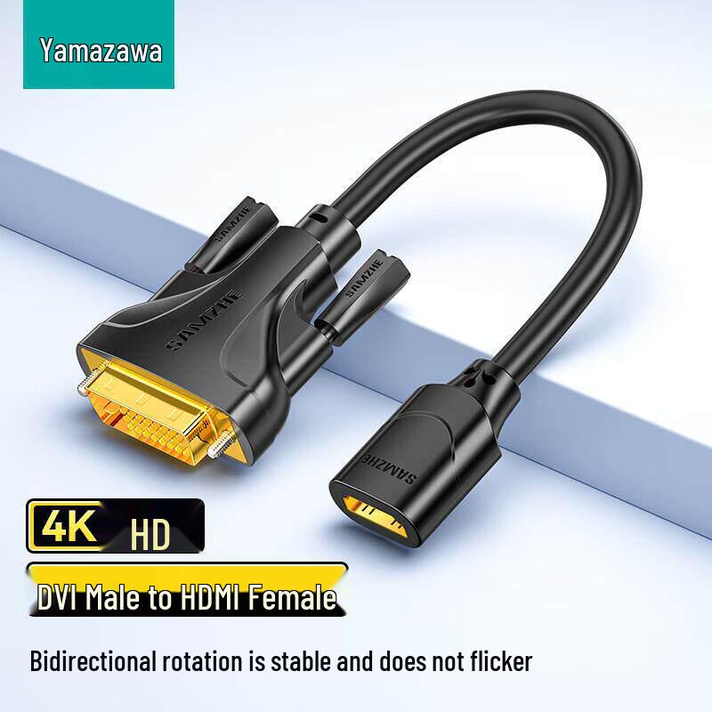 Адаптер Shan Ze DVI на HDMI (мама): Конвертер дисплея высокой четкости для расширения интерфейса видеокарты