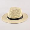New Summer Men's Hat Sunscreen Sunshade Vacation Straw Hat Outdoor Breathable Beach Travel Woven Papyrus Top Hat