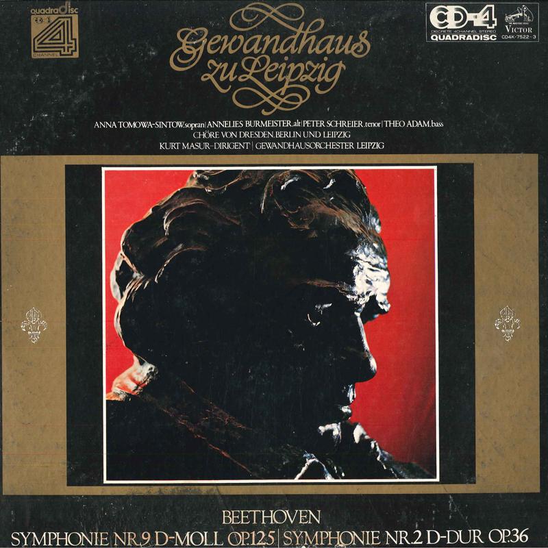 LP Record KURT MASUR(COND.)/GEWADHAUSORCHESTE - Beethoven:symphonie Nr.2 D-dur Op.3 CD4K75223 VICTOR Japan Classical Used