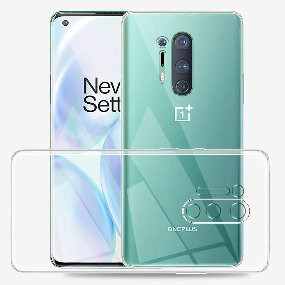 Для OnePlus 8 8Pro Чехол Ультратонкий Силиконовый Мягкий Прозрачный Чехол-накладка на заднюю панель Для OnePlus 8 Coque Для OnePlus 8 Pro Fundas 1+8 Чехол