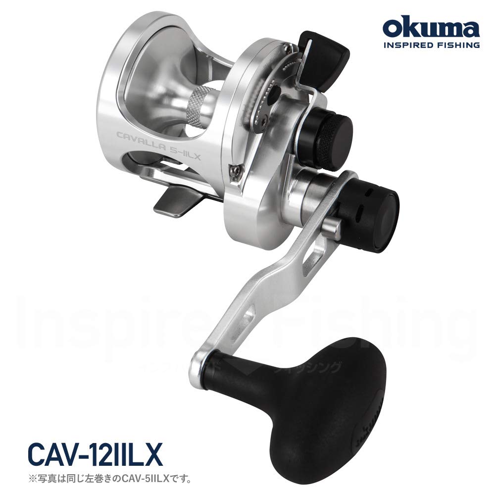 ZENITH Okuma CAVALLA CAV-12IILX/LEFT мультипликаторная катушка с левой ручкой, широкий корпус