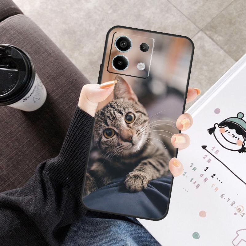 Милый Чехол-Животное Кошка Для Xiaomi Redmi Note 14 13 10 11 12 15 Pro Plus Чехол Для Redmi 15 15C 14C 10C 12C 13C