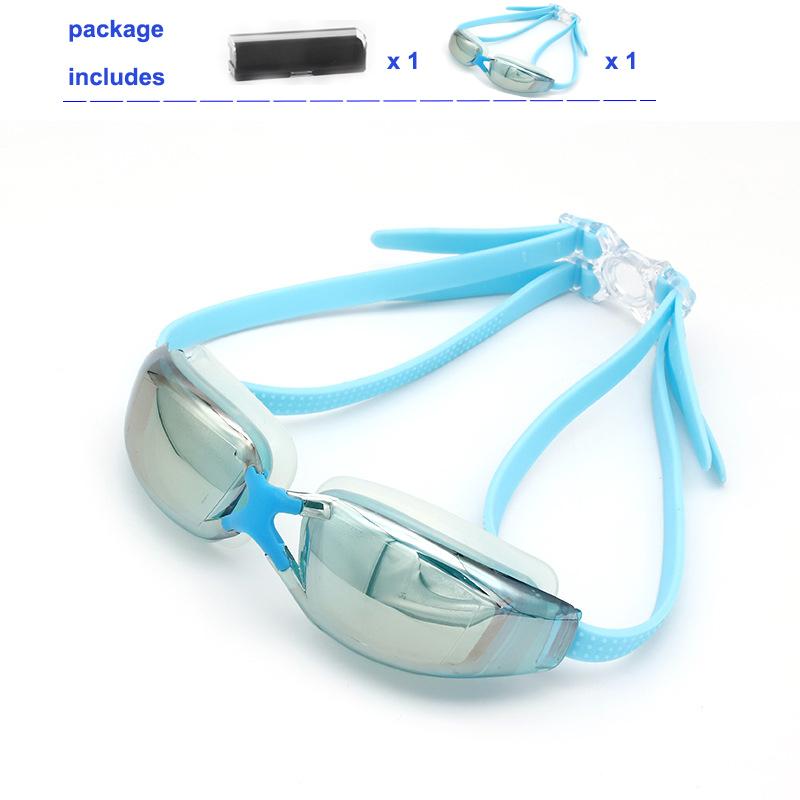 Профессиональные взрослые противотуманные очки для плавания с защитой от ультрафиолета для мужчин и женщин, молодежные водонепроницаемые регулируемые силиконовые модные очки для плавания