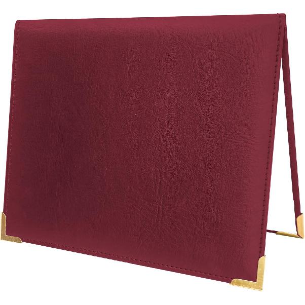 GraduationMall 7"x9" Smooth Padded PU Diploma Cover Certificate Holder with 4 Metal Corner Navy