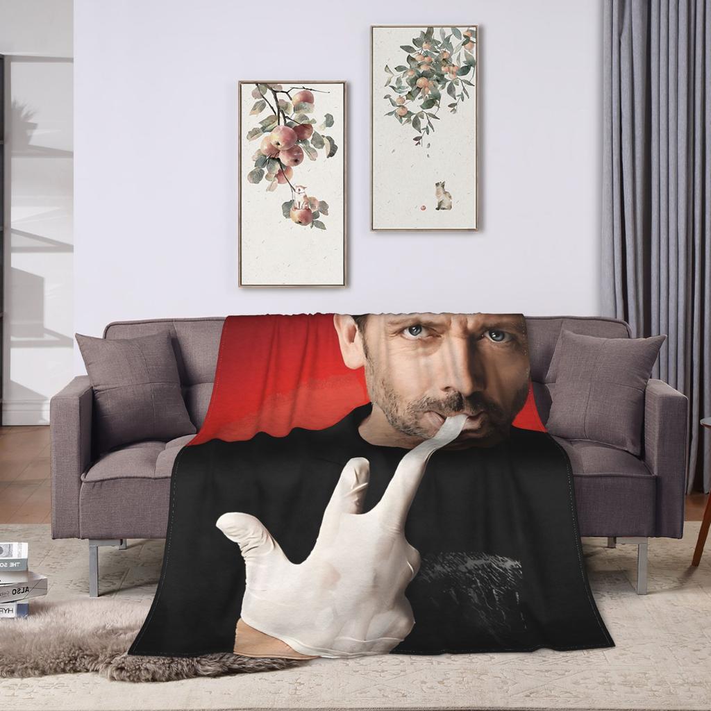 Dr Gregory House Blanket Decorative Flannel Throw Blanket For Couch Chair Super Warm ized Quality Bedspread