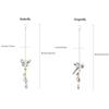 Light-catching Butterfly Prism Pendant Handmade DIY Dragonfly Crystal Wind Chime Unique Window Hanging Suncatchers Garden
