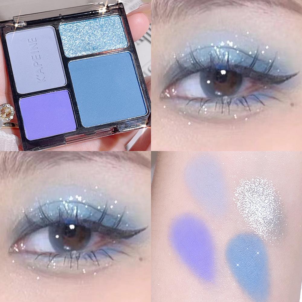 Четырехцветные тени для век Cold Department of The Heart of The Matte Pearlescent Earthy Color Fine Flash в стиле ретро Diablo Spice Quad Eyeshadow