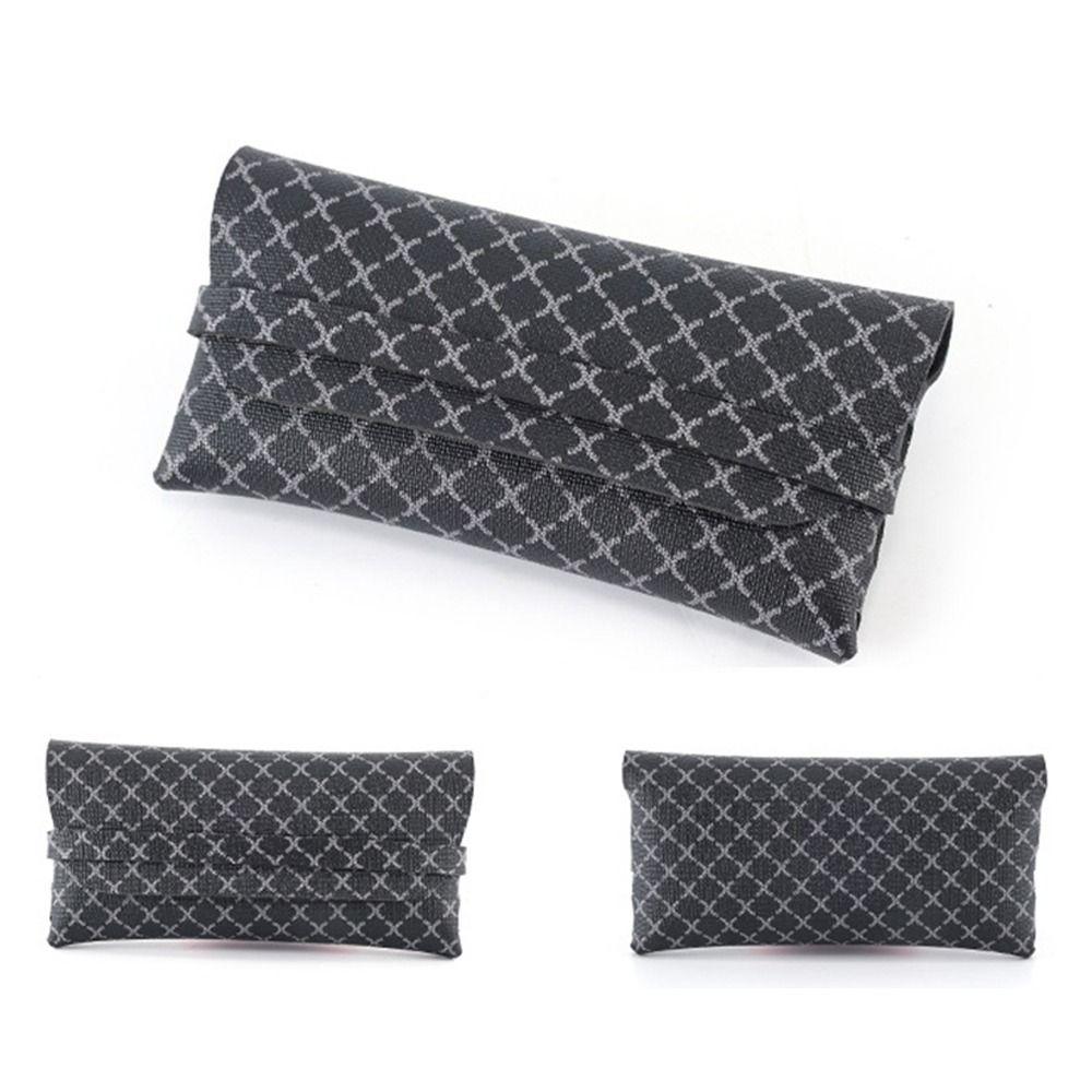 Pressure Resistant Sunglasses Box Soft Leather Eyeglass Cases Fashion Eyewear Protector Unisex
