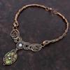 Australian Chrome Chalcedony Necklace Copper Wire Wrapped Necklace Rainbow Moonstone Gemstone Necklace Handmade Copper Jewelry Gift For Wife