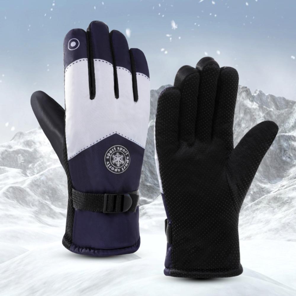 Keep Warm Skiing Gloves Warm Outdoor Mittens Winter Thicked Cycling Gloves Driving