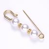 1PC Elegant Simulated Pearl Women Jewelry Accessories Brooches Clothing Ornament Rhinestone