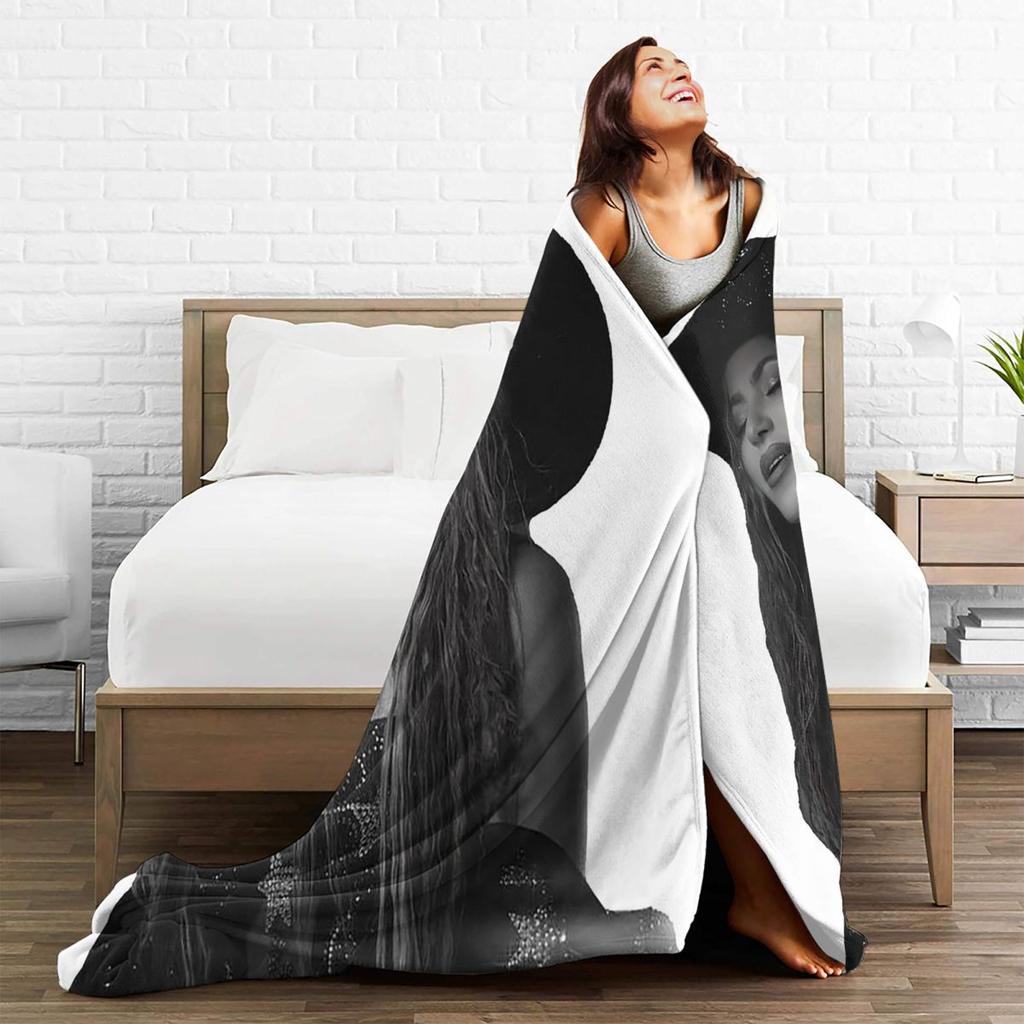 Shakira Tour 2025 Blanket Soft Warm Flannel Throw Blanket Plush for Bed Living room Picnic Travel Home Couch