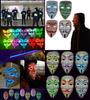 Stunning Led Light Up Mask For Halloween Featuring V For Vendetta Anonymous Design