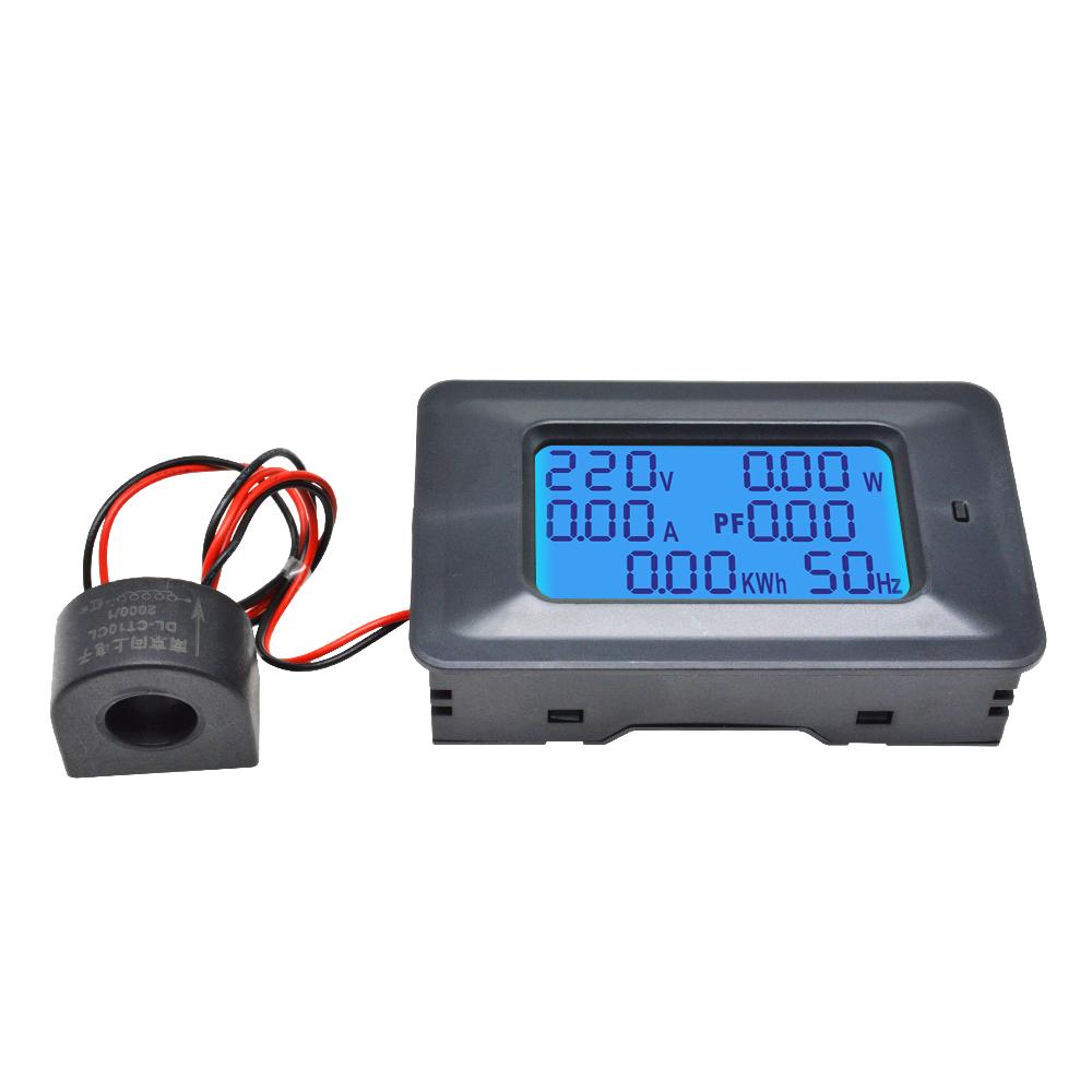 AC110-250V 20A 100A Цифровой вольтметр-амперметр LCD Тестер мощности Измеритель энергии Ампер-вольт Ваттметр Тестер Детектор
