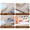 Metal Closet Divider White Closet Separator Space Saving Wardrobe Divider  For Clothes