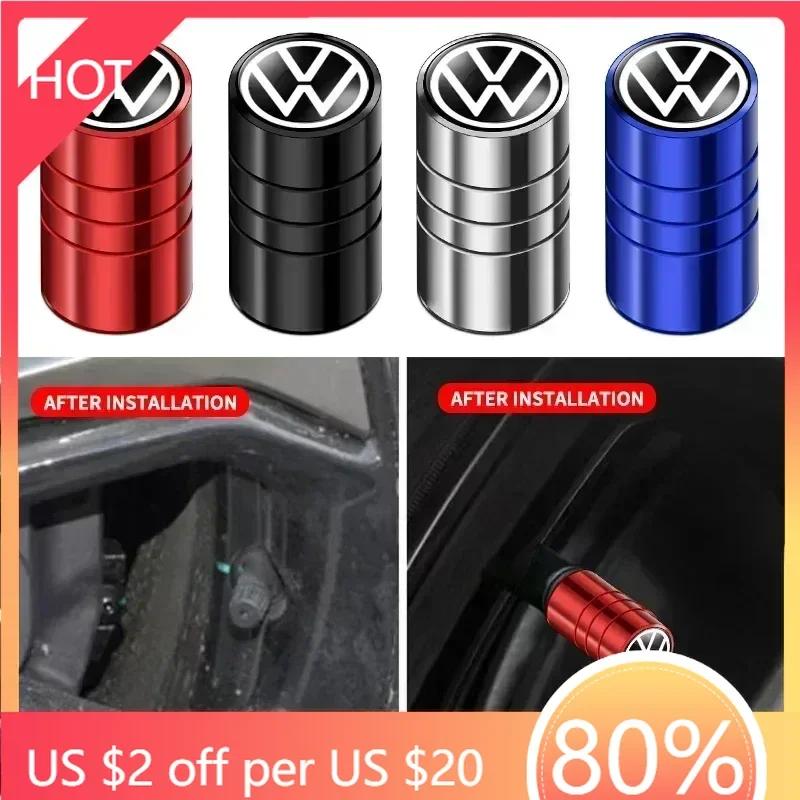Для VW New B5 VW Для Volkswagen 4 шт. Металлические колпачки на ниппель шины Покрышки для воздушных штоков автомобильных шин Для Volkswagen R Caddy Golf Passat Tiguan