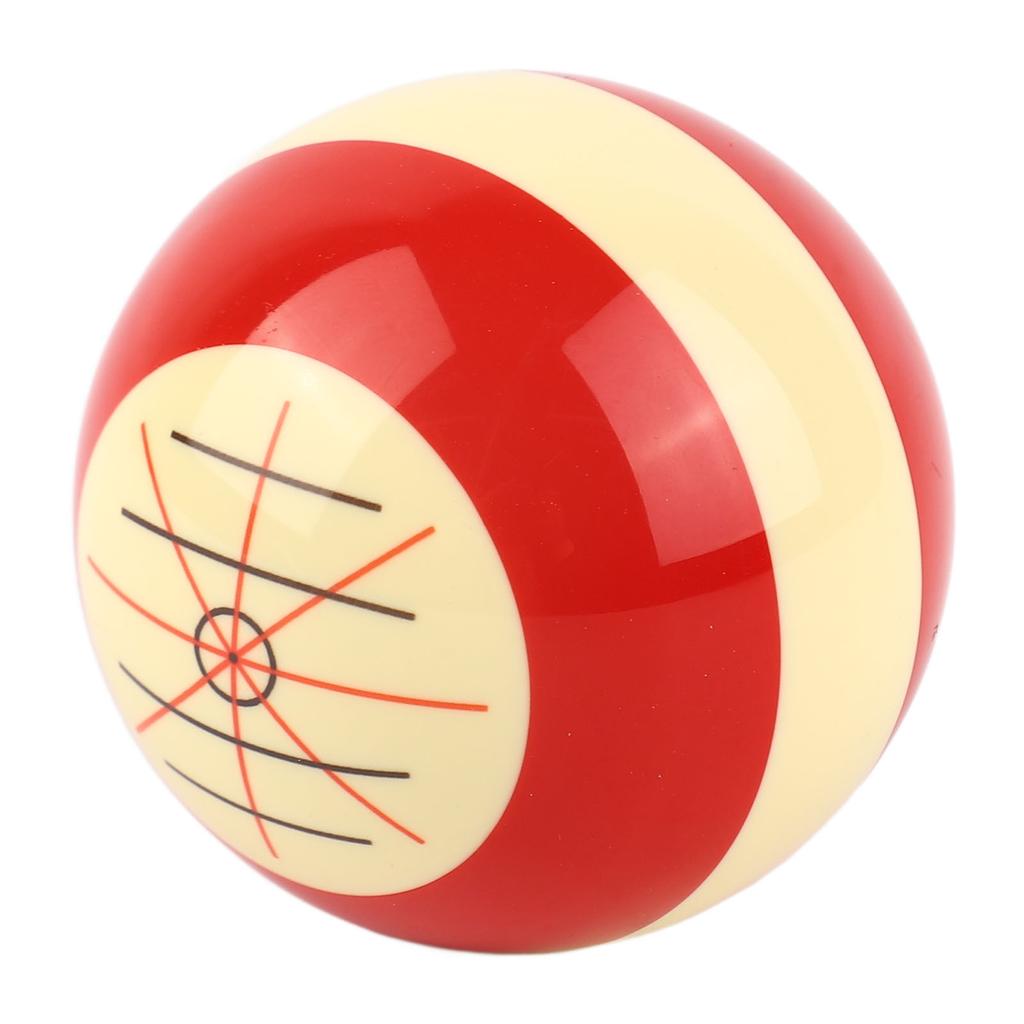 Training Billiards Cue Ball Resin Standard Pool Practice Cue Ball for US Billiards Eight Balls 57.2mm Diameter
