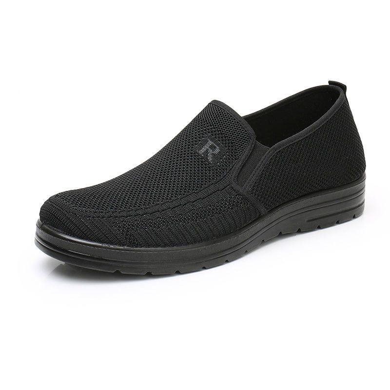 Старая северная парусиновая обувь мужская весенне-осенняя мягкая подошва нескользящая обувь для пожилых отцов дышащая одинарная обувь для мужчин среднего и пожилого возраста ca