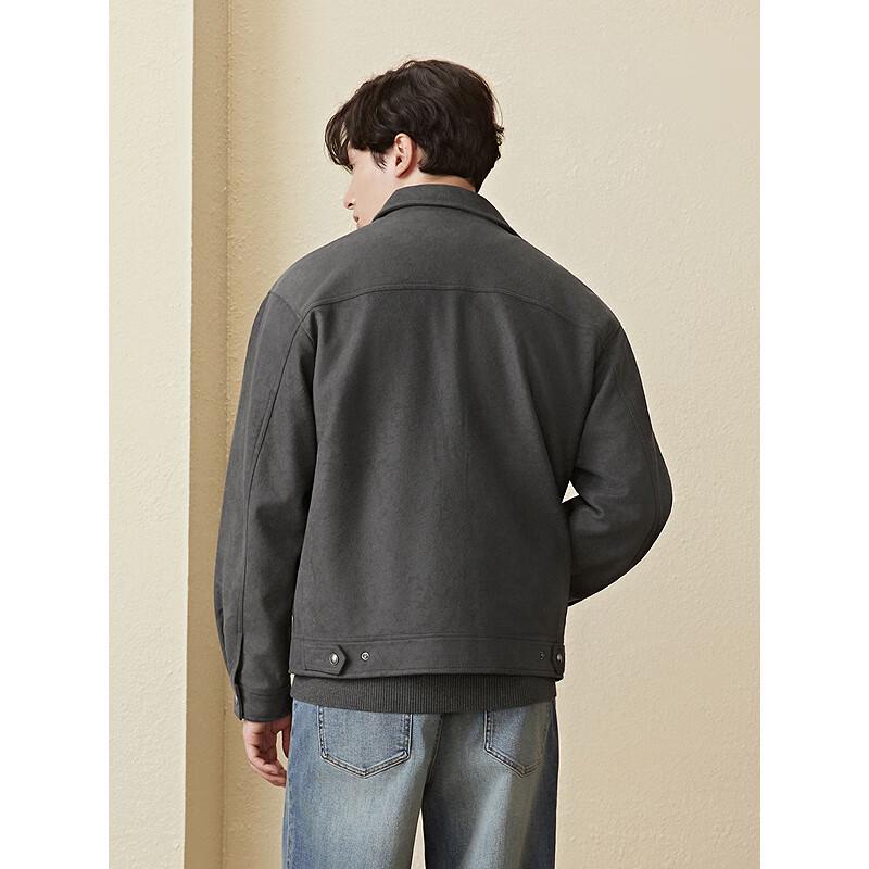 GXG Men's Retro Floral Textured Oversized Casual Jacket