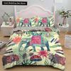 Bohemian Elephant Bedding Sets Queen King Size Colorful 2/3Pcs Duvet Cover Boho Psychedelic Indian Mandala Polyester Quilt Cover