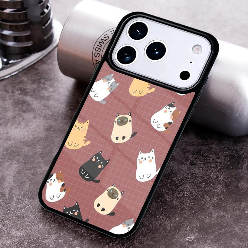 Мультяшное животное Собака Кошка Свинья Чехол для телефона Для iPhone 17 16 15 14 13 12 11 Pro Max Plus 17Air Мягкий силиконовый чехол