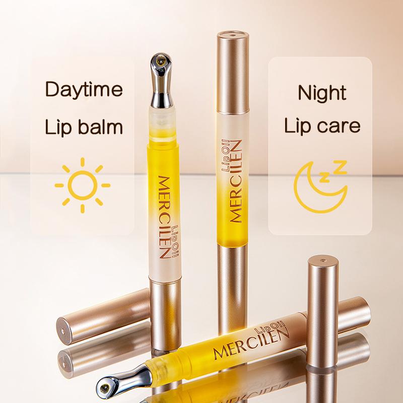 MERCILEN Light Line Lip Essence Oil Укрепляющая эссенция против морщин Успокаивающая увлажняющая эссенция для губ