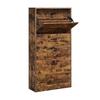 Shoe Cabinet with 3 Flaps, 3 Tier Wooden Storage Cabinet, Perfect for Narrow Entrance, Hallway, Living Room, Bedroom