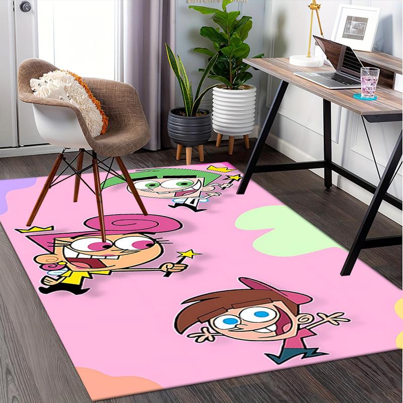 The Fairly OddParents Charming Chair Mat: Magical Home Decor, Office Must-Have, Perfect Gift for Any Room!.1225a